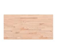 Comptoir de salle de bain 100x50x4 cm bois massif de hêtre
