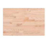 vidaXL Comptoir de Salle de Bain, Plan de Vasque, Dessus d'Armoire, Étagère de Toilette Intérieur, 60x40x4 cm Bois Massif de Hêtre