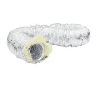 vidaXL Conduit de ventilation isolé aluminium 6 m Ø12,5 cm, tuyau d'échappement flexible, conduit de hotte aspirante, conduits isolés du ventilateur d'extraction