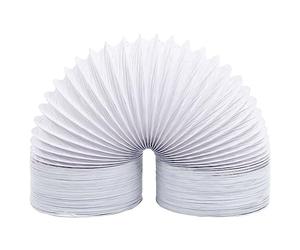 vidaXL Conduit d'Echappement Tuyau d'Echappement Toilette Salle de Bain Culture Hydroponique Système de Ventilation Garage Atelier PVC 6 m 15 cm