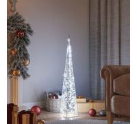 vidaXL Cône lumineux décoratif à LED Acrylique Blanc froid 90 cm