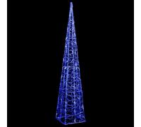 vidaXL Cône lumineux décoratif à LED Acrylique Bleu 120 cm
