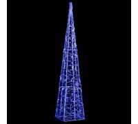 vidaXL Cône lumineux décoratif à LED Acrylique Bleu 90 cm