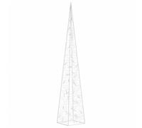 vidaXL Cône Lumineux décoratif à LED Acrylique Bleu 90 cm