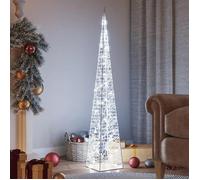 vidaXL Cône Lumineux Décoratif à LED Décoration de Noël Vacances de Noël Jardin Patio Extérieur Salon Chambre Acrylique 328964