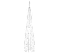 vidaXL Cône Lumineux Décoratif à LED Décoration de Noël Vacances de Noël Jardin Patio Extérieur Salon Chambre Acrylique Blanc Froid 120 cm
