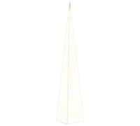 vidaXL Cônes Lumineux de Noël 60 LED, Éclairage de Noël, Décoration Lumineuse de Noël Fête Salon Chambre Jardin Extérieur, Blanc Chaud Acrylique