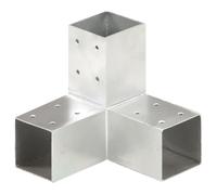 vidaXL Connecteur de poteau Forme en Y Métal galvanisé 71x71 mm