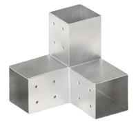 vidaXL Connecteur de poteau Forme en Y Métal galvanisé 81x81 mm