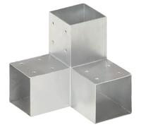 vidaXL Connecteur de poteau Forme en Y Métal galvanisé 91x91 mm