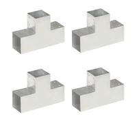 Connecteurs de poteau 4pcs Forme en T Métal galvanisé 101x101mm