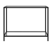 vidaXL Console transparente 100x35x75 cm Verre à cœur