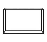 vidaXL Console transparente 120x35x75 cm Verre à cœur
