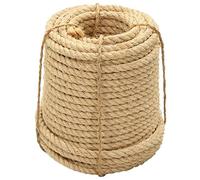 vidaXL Corde Ficelle en Sisal Ficelles de Jardinage Cordage Corde Torsadée Corde de Chanvre Idéal pour Agriculture Pêche Expédition 100% en Sisal 12 mm 250 m