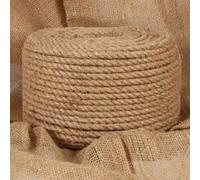 vidaXL Corde 100% Jute 14 mm 250 m Corde de Chanvre Cordon Fibre Cordage