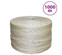 vidaXL Corde 100% sisal 3 mm 1000 m, Corde de sisal, Ficelle de sisal, Corde en sisal, Corde de Chanvre, Corde torsadée, Corde à Nouer