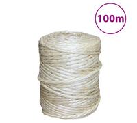 vidaXL Corde 100 % sisal 4 mm 100 m