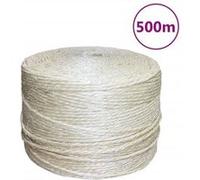 vidaXL Corde 100 % sisal 4 mm 500 m 155011 Beige G