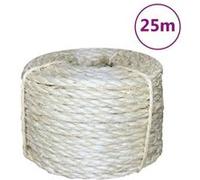 vidaXL Corde 100 % sisal 6 mm 25 m 155012 Beige G