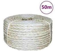 vidaXL Corde 100 % sisal 6 mm 50 m 155013 Beige G
