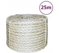 Corde 100 % sisal 8 mm 25 m, corde de sisal, ficelle de sisal, corde en sisal, corde de chanvre, corde torsadée, corde à nouer 155017