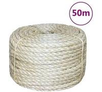Corde 100% Sisal 6 mm 250 m Cordage Torsadée Corde de Chanvre Ficelle vidaXL