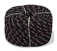 vidaXL Corde Bateau Polypropylène 16 mm 250 m Noir Gréement Corde de Levage