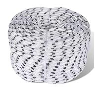vidaXL Corde Bateau Tressée Polyester 10 mm 250 m Blanc Gréement Corde Levage