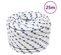 vidaXL Corde de bateau 14 mm 25 m Polypropylène Blanc