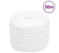 Corde de Bateau Polypropylène 6 mm 100 m Blanc Gréement Corde de Levage vidaXL