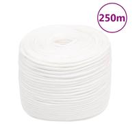 vidaXL Corde de bateau Blanc complet 8 mm 250 m Polypropylène
