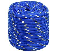 vidaXL Corde de bateau Polypropylène 18 mm 100 m Bleu – Corde d'amarrage et de levage