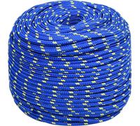 vidaXL Corde de bateau bleu 8 mm 50 m polypropylène