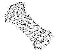 vidaXL Corde de Bateau Corde de Levage Câble d'Amarrage Ancrage Navire Lignes de Gréement Corde à Linge Tressé Blanc 5 mmx50 m Polyester