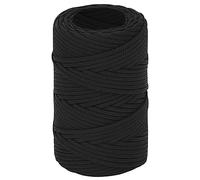 vidaXL Corde de Bateau Corde de Levage Câble d'Amarrage Ancrage Navire Lignes de Gréement Corde à Linge Noir Complet 2 mm 500 m Polypropylène