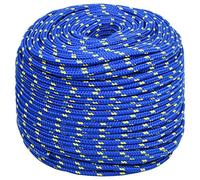 vidaXL Corde de bateau Bleu 10 mm 100 m Polypropylène