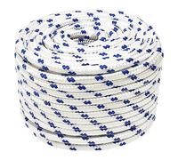 vidaXL Corde de Bateau Corde de Levage Câble d'Amarrage Ancrage Navire Lignes de Gréement Corde à Linge Blanc 14 mm 100 m Polypropylène