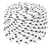 vidaXL Corde de bateau tressée Polyester 8 mm x 100 m Blanc