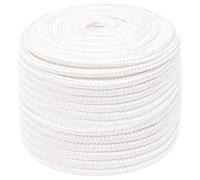 vidaXL Corde de Bateau Corde de Levage Câble d'Amarrage Ancrage Navire Lignes de Gréement Corde à Linge Blanc Complet 14 mm 100 m Polypropylène