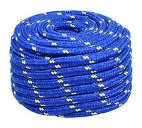 vidaXL Corde de Bateau Corde de Levage Câble d'Amarrage Ancrage Navire Lignes de Gréement Corde à Linge Bleu 20 mm 100 m Polypropylène