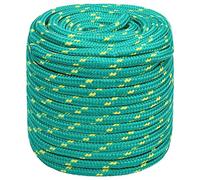 vidaXL Corde de Bateau Corde de Levage Câble d'Amarrage Ancrage Navire Lignes de Gréement Corde à Linge Vert 18 mm 25 m Polypropylène