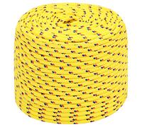 vidaXL Corde de bateau 8 mm 500 m Polypropylène Jaune