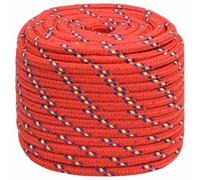 vidaXL Corde de bateau 152415 – polypropylène 16 mm 100 m Rouge