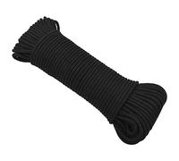 vidaXL Corde de Bateau Corde de Levage Câble d'Amarrage Ancrage Navire Lignes de Gréement Corde à Linge Noir Complet 5 mm 50 m Polypropylène