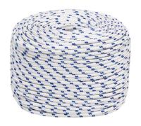 vidaXL Corde de bateau – Polypropylène 10 mm × 25 m – Blanc