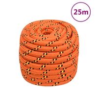 vidaXL Corde de bateau Orange 20 mm 25 m Polypropylène