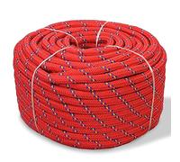 Corde de bateau Polypropylène 12 mm 50 m Rouge