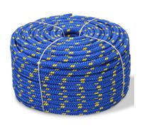 vidaXL Corde de bateau Polypropylène 18 mm 50 m Bleu