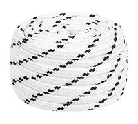 vidaXL Corde de Bateau tressé Blanc 16 mmx50 m Polyester