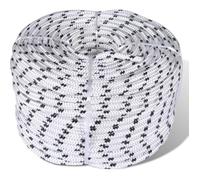 vidaXL Corde de bateau tressée en bobine Polyester 8 mm x 50 m